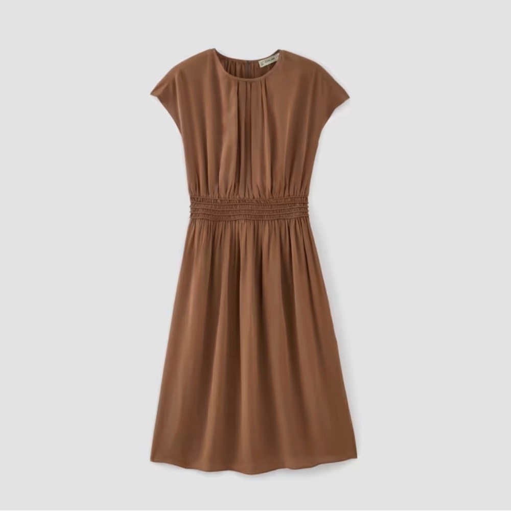 Everlane Gathered Midi Dress NWT Large